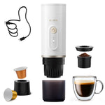 Kavor Portable Wireless Self-Heating Espresso Maker – Cold & Hot Brew, Ground Coffee & NS Capsule Compatible, for Camping/RV/Travel/Office