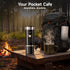 Kavor Portable Wireless Self-Heating Espresso Maker – Cold & Hot Brew, Ground Coffee & NS Capsule Compatible, for Camping/RV/Travel/Office