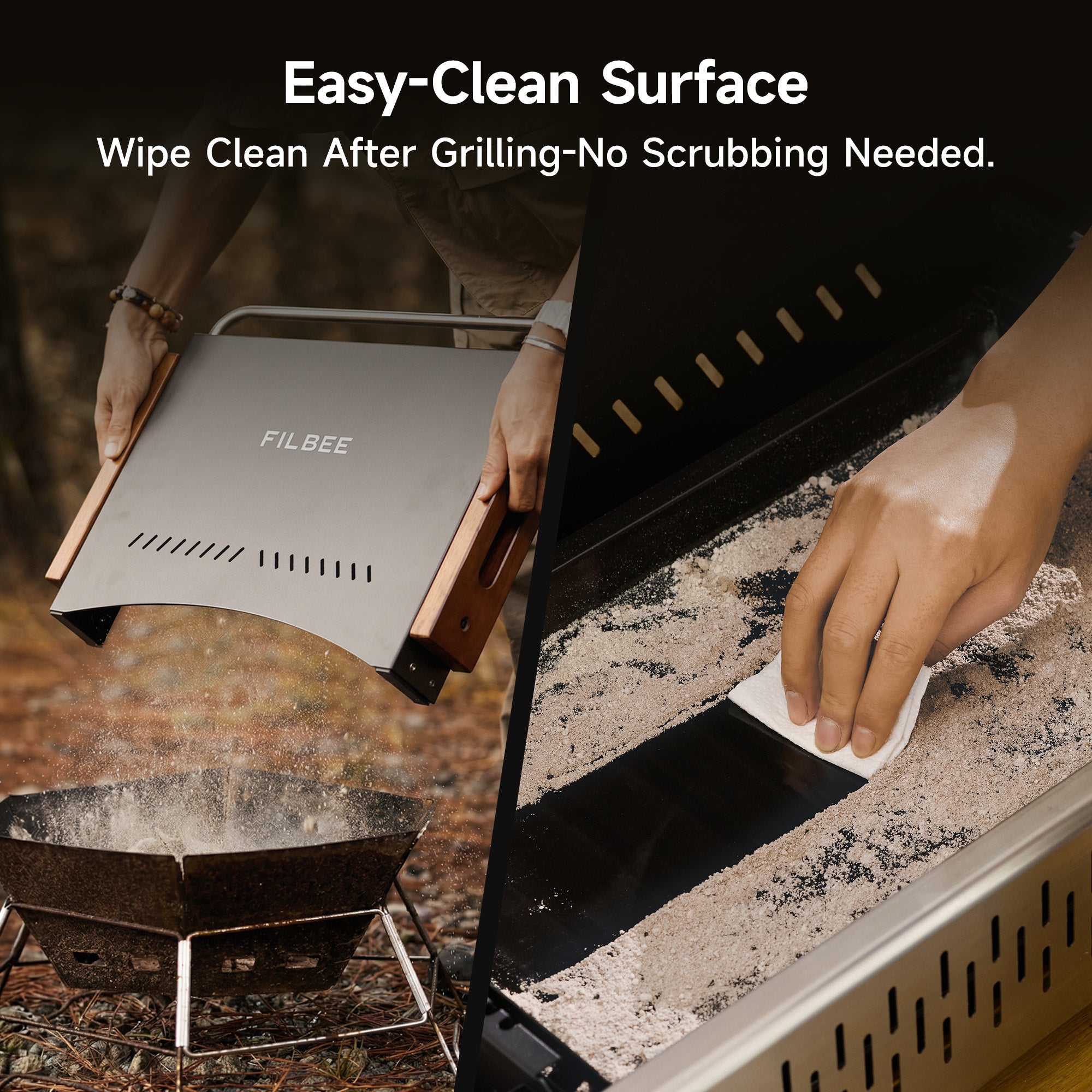 Portable Folding BBQ Charcoal Grill – For Camping, Beach & Backyard