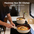 Ceramic Nonstick Cookware Set with Removable Handle
