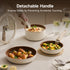 Ceramic Nonstick Cookware Set – Healthy Pots and Pans with Removable Handle